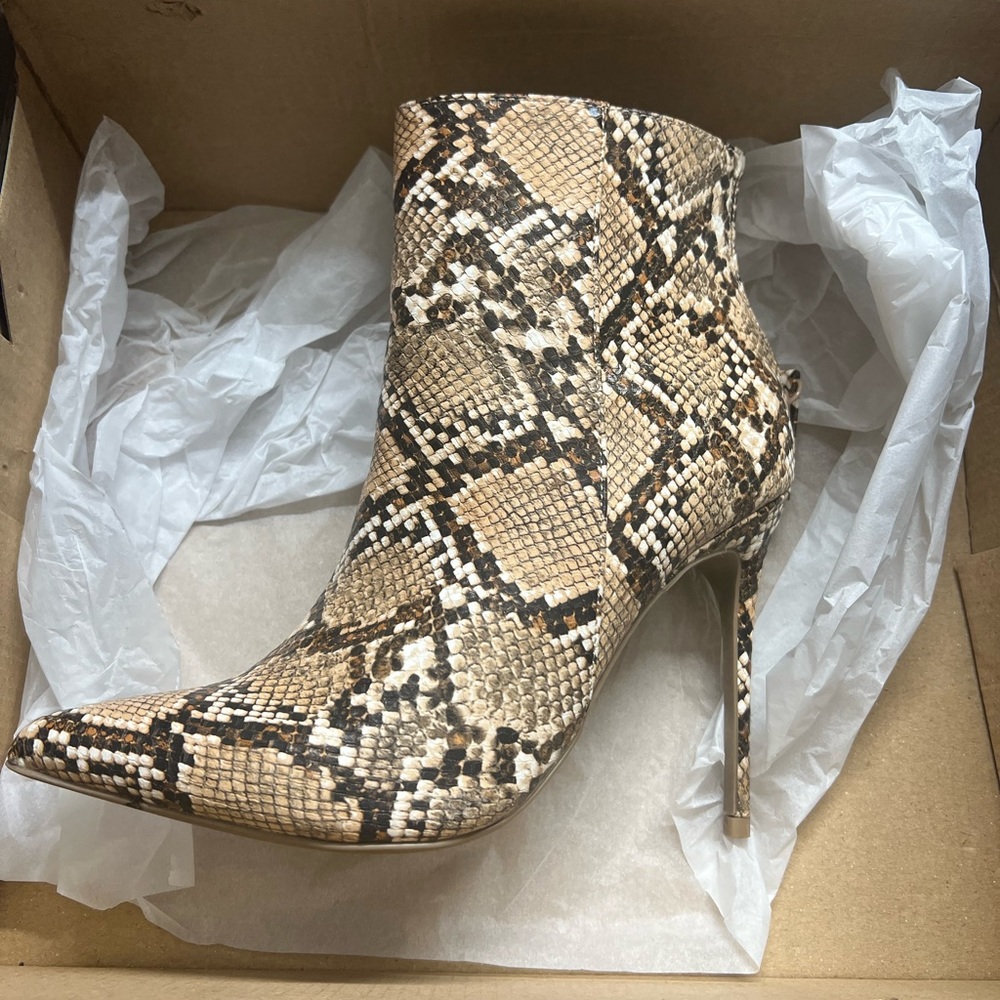 Snake Print Booties - Picture 3 of 3
